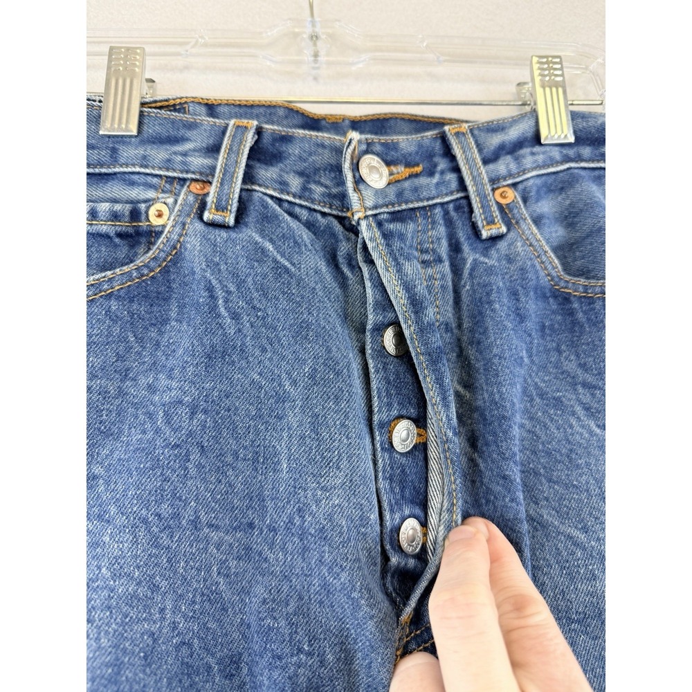 Vintage Levi's 501XX Button Fly Straight Leg Denim Jeans Size, Actual 29x29.5 - Picture 5 of 14